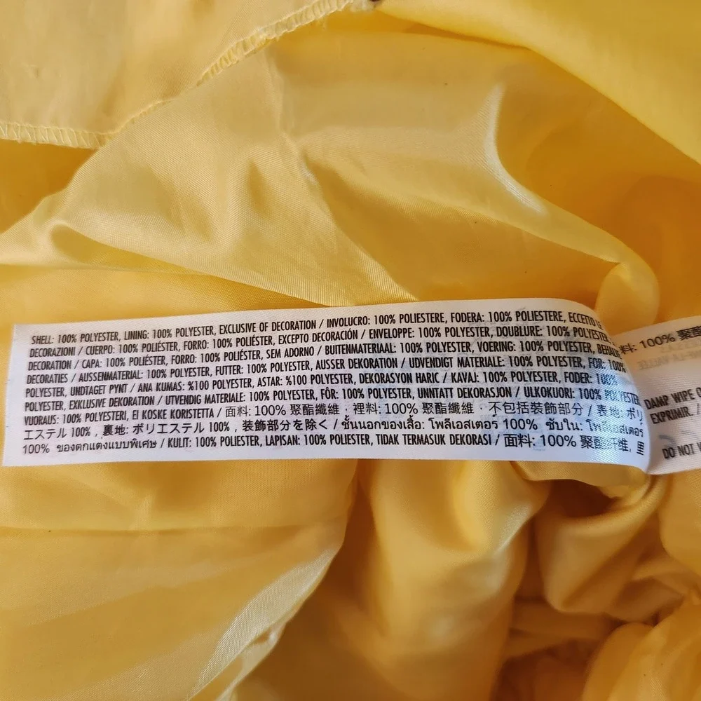 Disney Princess Belle Beauty and the Beast Yellow Sequin Costume Dress Kids 5/6